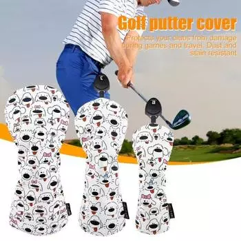 Чехол для клюшек для гольфа, защитный чехол для клюшек Fairway Woods Hybrids, чехол для клюшек для гольфа с изображением мультяшного щенка U