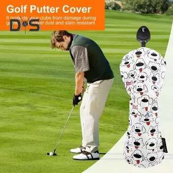 Чехол для клюшек для гольфа, защитный чехол для клюшек Fairway Woods Hybrids, чехол для клюшек для гольфа с изображением мультяшного щенка U