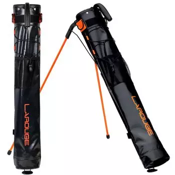 Чехол для клюшек LAROUGE Tarpaulin Club Case 10 цветов Рекомендуемая сумка для клюшек Унисекс Прямой производитель Магазин для гольфа x LASB18-1 Self-Stand 4-6 (Черный оранжевый)