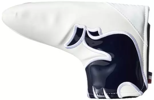 Чехол для клюшки Coq Golf Putter, магнитный, тип QQBTJG50 WHNV, свободный размер [Le Sportif], мужской (Белый темно-синий)