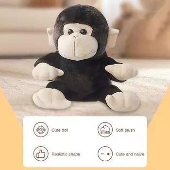 Чехол для клюшки для гольфа Yousheng Monkey, плюшевый чехол для клюшки для гольфа в виде обезьяны, аксессуары для гольфа Woods Drivers коричневый