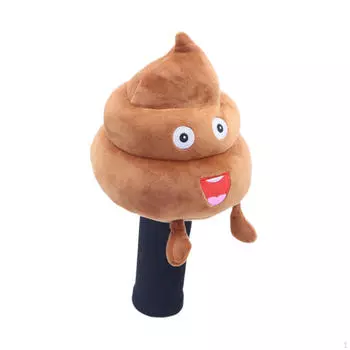 Чехол для клюшки для гольфа, защитный чехол в форме какашки, защитный чехол на память от царапин