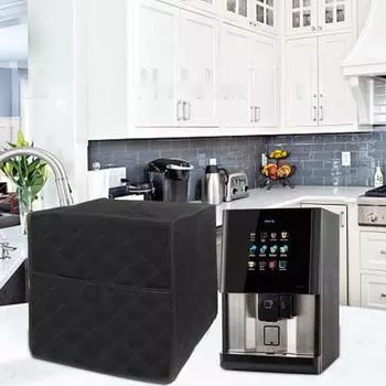 Чехол для кофеварки Супермягкий водонепроницаемый чехол из хлопка для эспрессо-прибора Защитный чехол для кофеварки Кухонные принадлежности чёрный
