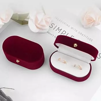 Чехол для кольца, мягкий, устойчивый к царапинам, сплошной цвет, декоративное кольцо, подарочная коробка для ювелирных изделий на свадьбу зелёный