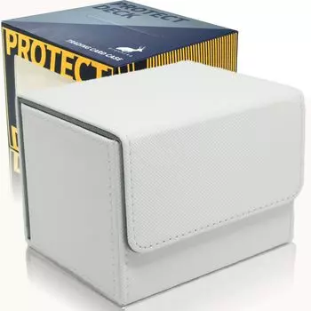 Чехол для коллекционной карты Areshika Protect Deck, кожаный чехол для магнитной колоды (белый)