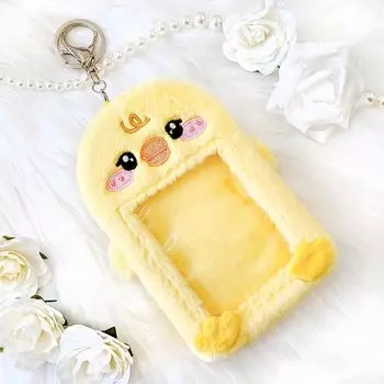 Чехол для коллекционной карты Корея брелок для ключей утка коллекционная книга держатель для коллекционной карты Корейские разные товары пушистый цыпленок любимые товары для занятий В форме животных