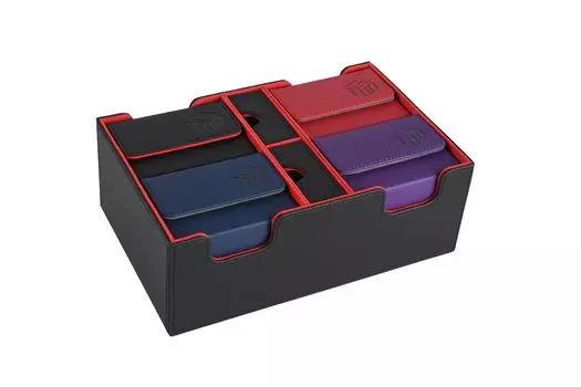 Чехол для коллекционных карт God of Toys Съемный чехол для карт с магнитом Чехол для коллекционных карт Кожаный держатель для карточек Хранение игральных костей 4 шт. Маленький размер (С держателем)