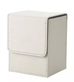 Чехол для коллекционных карт Venssu Deck Case с вертикальным магнитом из искусственной кожи на 100 предметов, совместимый с Pokemon Duema, различные карточные игры «Yu-Gi-Oh! КОРОБКА (белый)