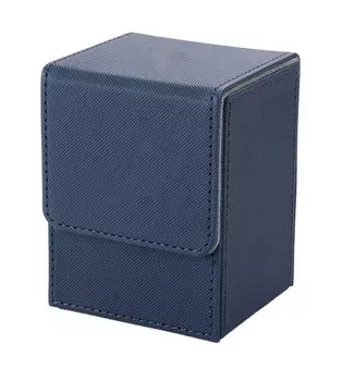 Чехол для коллекционных карт Venssu Deck Case с вертикальным магнитом из искусственной кожи на 100 предметов, совместимый с Pokemon Duema, различные карточные игры «Yu-Gi-Oh! КОРОБКА (Темно-синий)