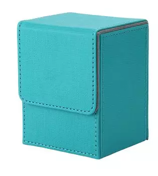Чехол для коллекционных карт Venssu Deck Case с вертикальным магнитом из искусственной кожи на 100 предметов, совместимый с Pokemon Duema, различные карточные игры «Yu-Gi-Oh! КОРОБКА (синий) синий