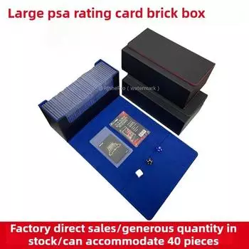 Чехол для колоды карт для коллекционных карт, кожаный магнитный ящик для хранения карт Commander, вмещает более 40 карт Brick для MTG TCG и спортивных карт