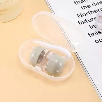 Чехол для контактных линз, набор футляров для пинцетов, милый портативный набор для хранения средств по уходу за глазами, органайзер, коробка-компаньон для контактных линз серый