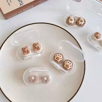 Чехол для контактных линз Новый чехол для контактных линз с пинцетом, набор присосок, портативный контейнер, коробка для контактных линз для женщин и мужчин