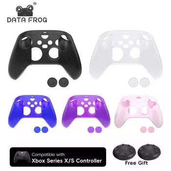 Чехол для контроллера Xbox Series S от Data Frog для контроллера Xbox Series X, защитный чехол с противоскользящей накладкой для джойстика, силиконовый чехол красный