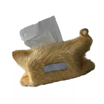 Чехол для коробки с салфетками, мягкий и пылезащитный диспенсер для салфеток, практичный держатель для бумажных полотенец, контейнер для салфеток для домашнего использования жёлтый