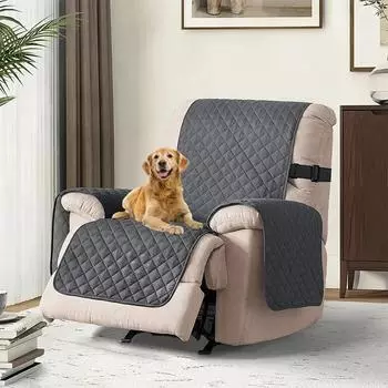 Чехол для кресла-реклайнера, водоотталкивающий чехол для кресла, дивана, дивана с регулируемым ремнем, защитный чехол для мебели в гостиной 1 Seat