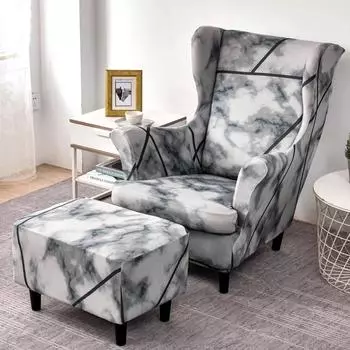 Чехол для кресла с подголовником, эластичные чехлы для кресел, чехол для дивана с подголовником и чехлом для подушки сиденья, защитный чехол для мебели 3pcs-set