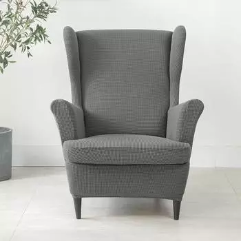 Чехол для кресла с подголовником из эластичного флиса, чехлы для дивана с подголовником из эластичного спандекса, чехол для кресла с подушкой, защитный чехол для мебели