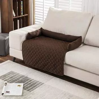 Чехол для кровати для собак, коврик для домашних животных, противоскользящая защита для дивана, водонепроницаемая подушка для сиденья автомобиля, уютное гнездо для собаки, диван-кровать, защита мебели S красный