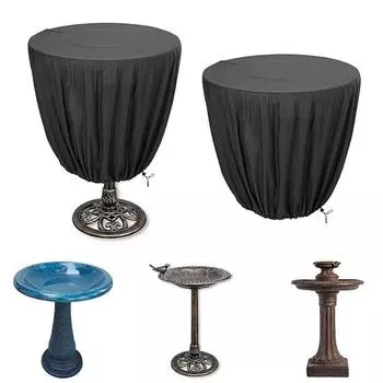 Чехол для купальни для птиц из водонепроницаемой ткани Оксфорд, защитный чехол для фонтана с ветрозащитным шнурком, устойчивый к ультрафиолетовому излучению S