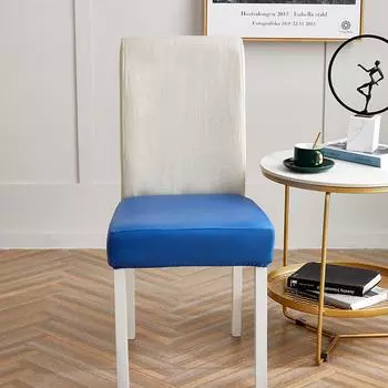 Чехол для квадратного стула из однотонной кожи с тремя видами защиты, эластичный чехол для стула из рога, водонепроницаемый чехол для стула в столовой и гостиной 35cm