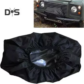 Чехол для лебедки, прочный водонепроницаемый пылезащитный защитный чехол для электрической лебедки 8500-17500 фунтов, универсальные автомобильные принадлежности чёрный