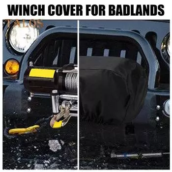 Чехол для лебедки, прочный водонепроницаемый пылезащитный защитный чехол для электрической лебедки 8500-17500 фунтов, универсальные автомобильные принадлежности чёрный