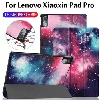Чехол для Lenovo P11 TB-J606F, 11-дюймовый защитный чехол из искусственной кожи для Lenovo Xiaoxin Pad Pro 11,5 TB-J706F, 2020, чехол для планшета Pad 11TB J606F темно-синий