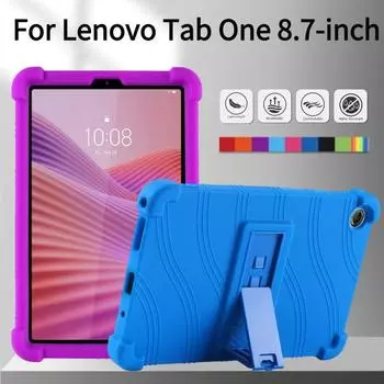 Чехол для Lenovo Tab K9/Tab One Cover 8.7 дюймов (ТБ305ФУ), Мягкий силиконовый чехол-подставка для детей красный