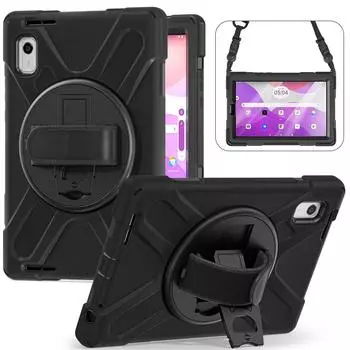 Чехол для Lenovo Tab M9, противоударный чехол для Lenovo tab m9 TB-310FU TB 310XC 9,0 дюйма (2023) Чехол Подставка Плечевой ремень Lenovo tab M9