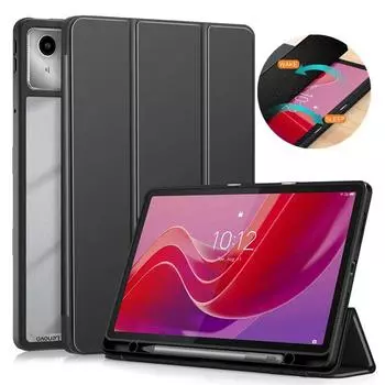 Чехол для Lenovo Xiaoxin Pad 2024 TB331FC 11 дюймов с держателем для карандашей, магнитная прозрачная мягкая задняя крышка для Lenovo Tab M11 TB330FU, чехол For Lenovo Tab M11 розовый