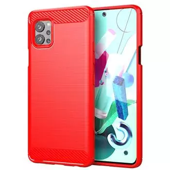 Чехол для LG Q92, противоударный чехол для телефона LG K61 G8 K40S K41S K51S Q92, гибкий бампер, прочный корпус For LG Q92 красный
