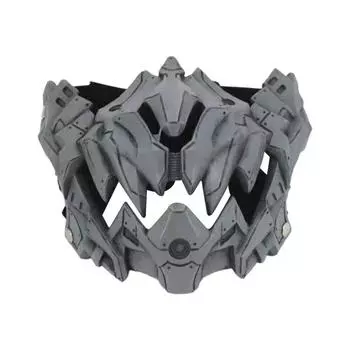 Чехол для лица на Хэллоуин, водонепроницаемый, без запаха, реалистичный, пластиковый, получехол для костюмированной вечеринки, золото Graphic color