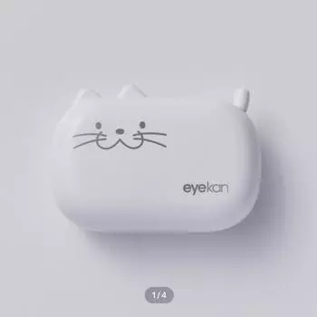 Чехол для линз Meow, белый