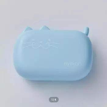 Чехол для линз Meow, синий