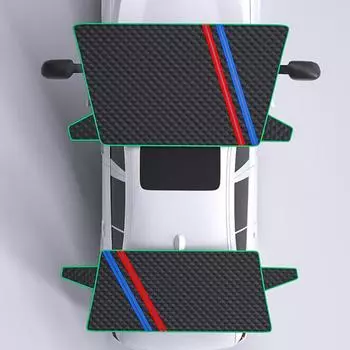 Чехол для лобового стекла автомобиля от снега со светоотражающей полосой, универсальный, автомобильный, большой, магнитный Back