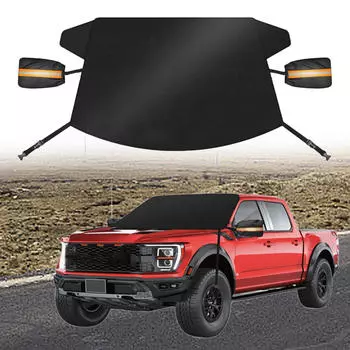 Чехол для лобового стекла автомобиля от снега с 2 боковыми зеркалами для большинства автомобилей внедорожников ткань Оксфорд прочная