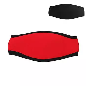 Чехол для маски для подводного плавания с маской и трубкой, двухэтажная защита для подводного плавания, обертывание для волос, снаряжение для мужчин и женщин, водные виды спорта чёрный