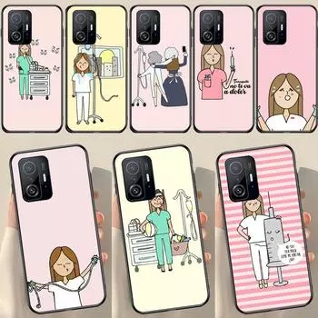 Чехол для медсестры, врача, стоматолога для POCO X5 X3 F5 Pro X4 F4 GT M5s C40 F3 для Xiaomi 13 Lite 12 11T 12T Pro 12X Mi 12