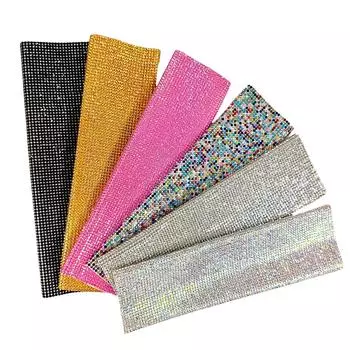 Чехол для микрофона со стразами, декоративный чехол для беспроводного микрофона для дискотеки, сцены, вечеринки, телешоу белый