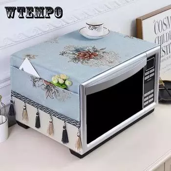 Чехол для микроволновой печи, чехол для духовки, европейская ткань, пылезащитная шторка, кухонный чехол для хранения вещей, полотенце
