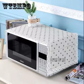 Чехол для микроволновой печи, полотенце для холодильника, стиральной машины, универсальный чехол для защиты от пыли из хлопка и льна
