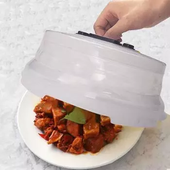 Чехол для микроволновой печи с защитой от брызг и пыли, складная корзина для фруктов, сохраняющая свежесть, бытовая прозрачный