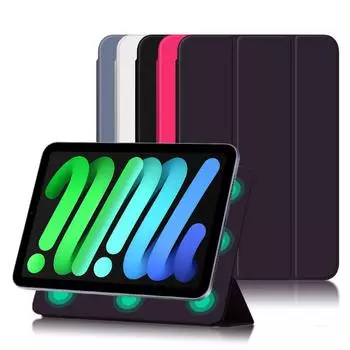 Чехол для Mini 6, новинка 2021 года, магнитный защитный твердый чехол с зарядкой-карандашом, умный чехол с автоматическим пробуждением чёрный