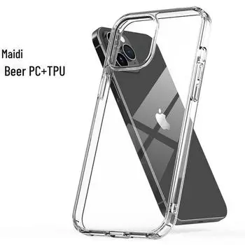 Чехол для мобильного телефона Apple 15Pro Clear Anti-Scratch: Высокопрозрачный защитный чехол из ПК + ТПУ для iPhone 14 For iPhone 11 Pro Max