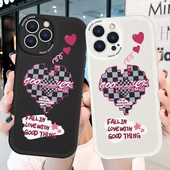 Чехол для мобильного телефона для влюбленных Vivo V23E Y15 Y91 Y51 OPPO A9 Reno8 6 Realme Huawei Nova 7i P30 Lite Infinix Hot 10S, чехол для телефона из искусственной кожи Vivo S1 белый