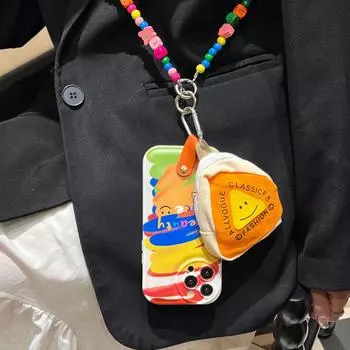 Чехол для мобильного телефона Graffiti Rainbow для Apple 15, треугольная сумка для iPhone13, строительный блок, мессенджер 14, мягкий чехол promax 11 iPhone11pro