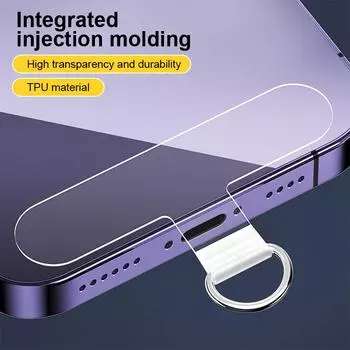 Чехол для мобильного телефона из ТПУ, ремешок через плечо, высокая прозрачная прокладка, соединительная накладка, фиксирующая пленка против потери