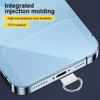 Чехол для мобильного телефона из ТПУ, ремешок через плечо, высокая прозрачная прокладка, соединительная накладка, фиксирующая пленка против потери