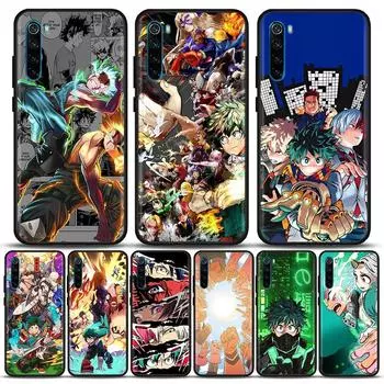 Чехол для мобильного телефона My Hero Academia в стиле аниме для Redmi Note 10, 11, 11S, 11E, 7, 8, 8T, 9, 9S, 9T Pro Plus, 4G, 5G, черный мягкий чехол, принципиально Redmi Note 7